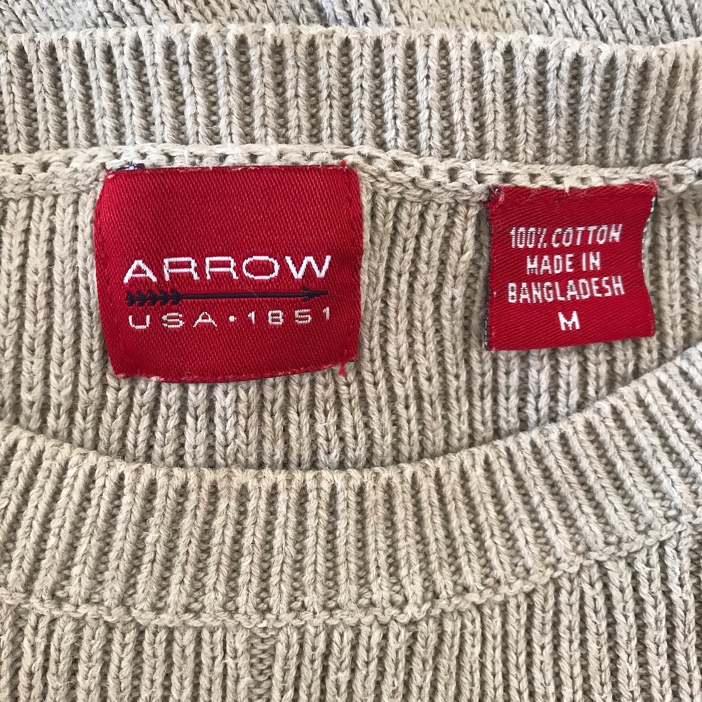Arrow Windowpane Pullover Sweater - image 2